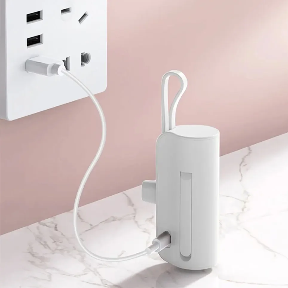 

Power Bank Internal Cable Mini Power Bank External Battery Portable Charger, Samsung Backup Power Bank, 10000mAh