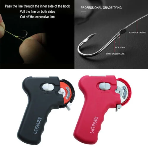 

Automatic Portable Electric Fishing Hook Tier Machine Fishing Accessories Tie Fast Fishing Hooks Line Tying Equipments Pesca