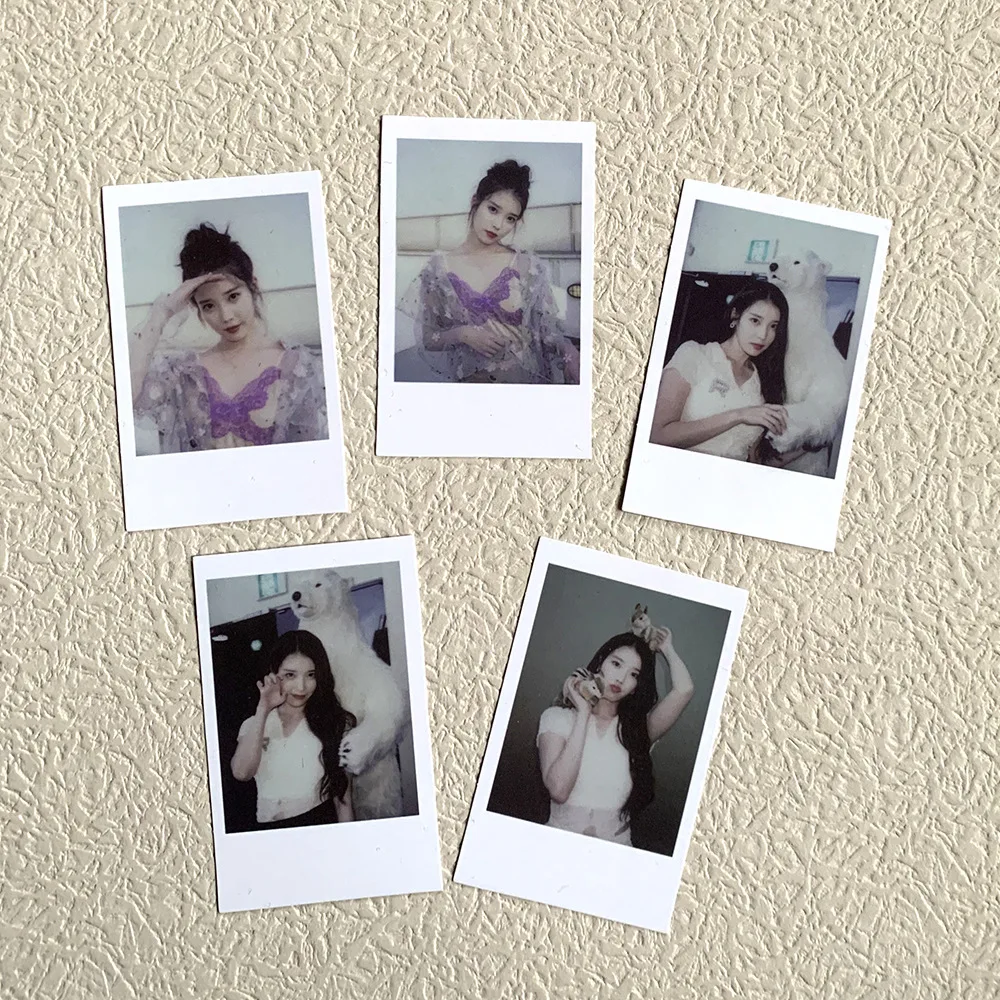 

5PCS/Set Kpop IU Ji-Eun Lee 2022 Season's Greeting Small Card Polaroid Photo Limited Small Card Uaena Around Fan Gifts