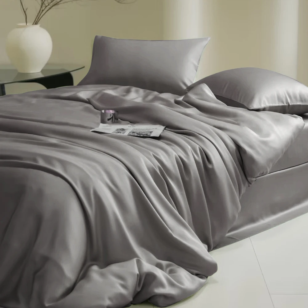 SONDESON Шелковый пододеяльник 100% шелк Twin/Queen/King 3 шт