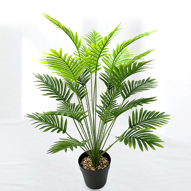 

65-92cmTropical Plants Large Artficial Palm Tree Tropical Plants Tall Branches Plastic Leaf For Home Garden Wedding Room Decor