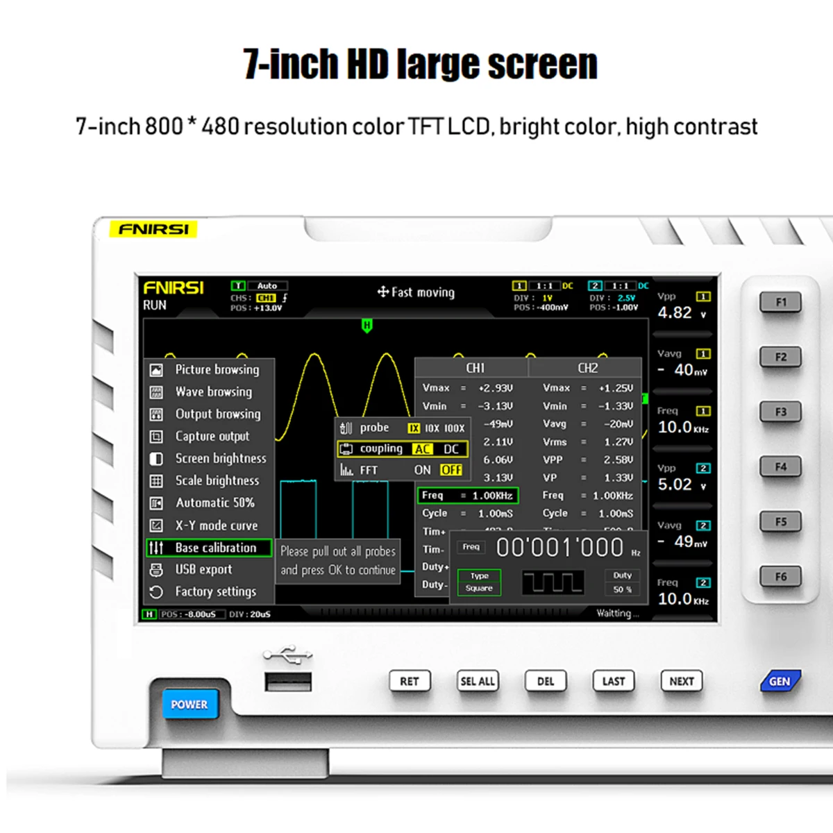 

Осциллограф NewDigital, двухканальный осциллограф с частотой 100 МГц и частотой дискретизации 1 Гб