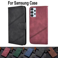 flip leather phone case for samsung galaxy f41 f62 f02s f12 f22 m02 m02s m12 m21 m22 m32 m42 m52 f42 f52 4g 5g m62 stand cover