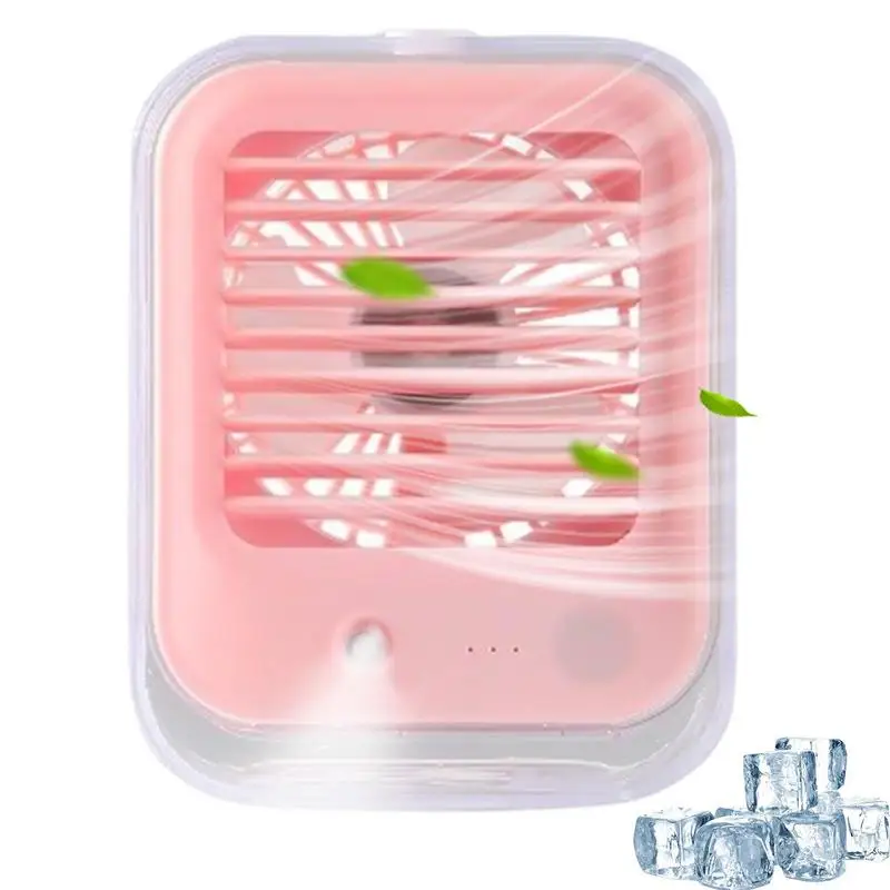 

Desk Fan Travel Fan With Spray And Night Light 3 Speed Adjustable Personal Desk Fan 360 Degree Rotating Desk Fans Small Quiet