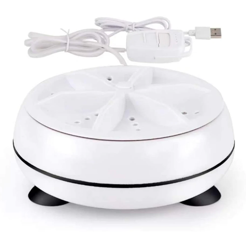 

Mini Washing Machine Portable Ultrasonic Dishwasher with USB Powered for Personal Laundry Camping RV Trip