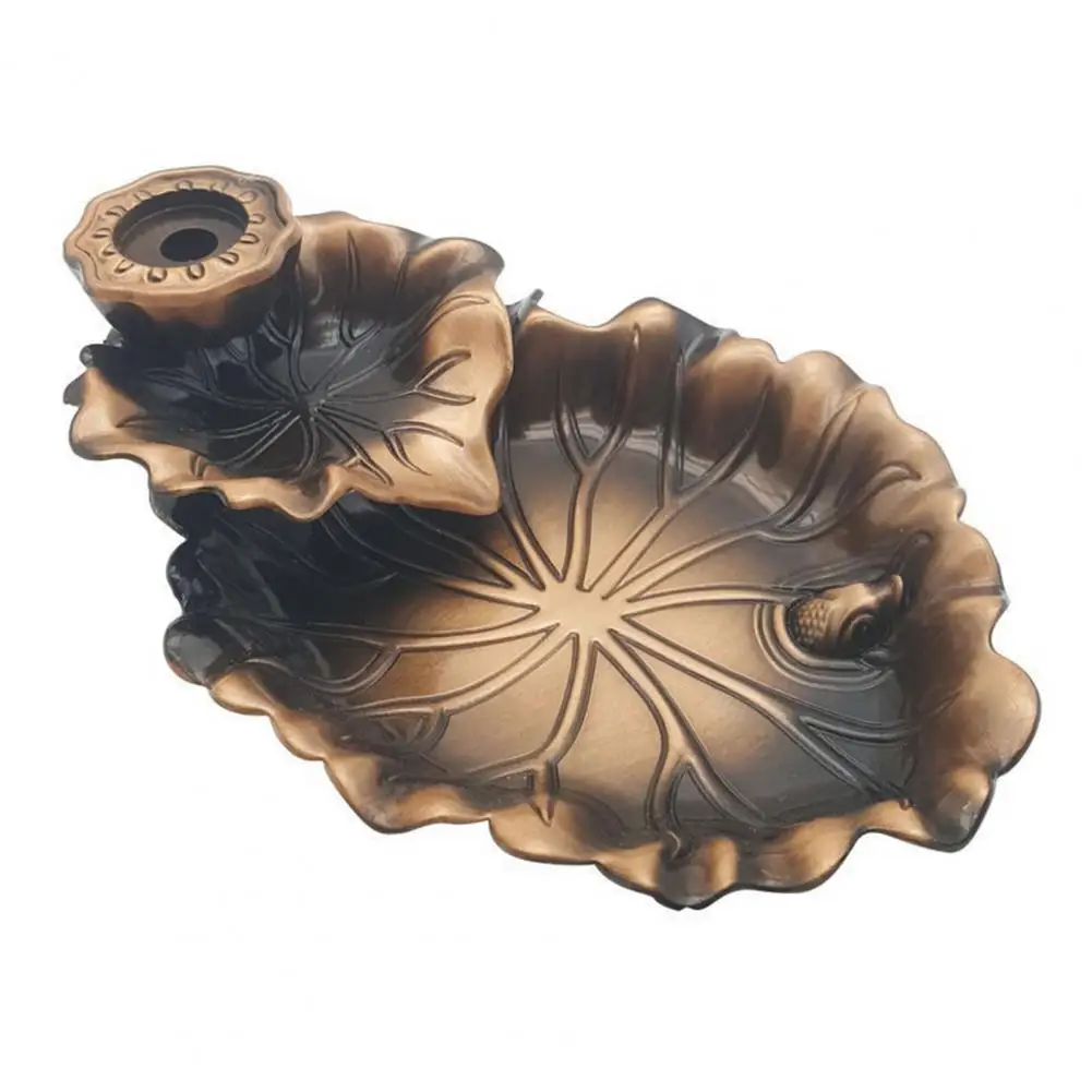 

Медная курильница в форме листа лотоса