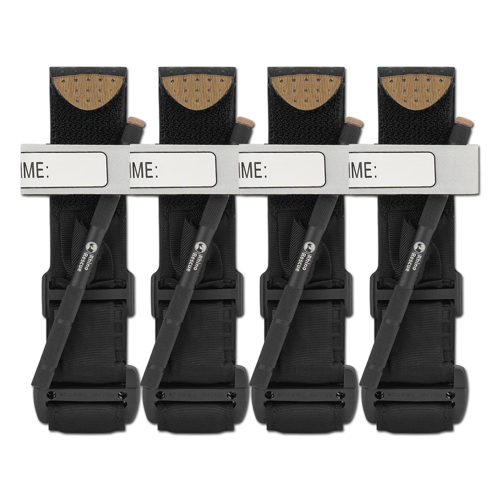 Torniquete RHINO RESCUE, mais rápido, pausa, combate controle hemostático com uma mão para torniquete médico de primeiros socorros táticos