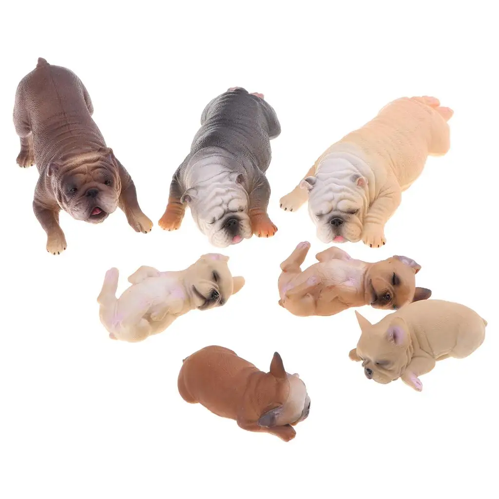 

7Pcs Realistic Animal Pet Model Figure Learning Toy - Bulldog