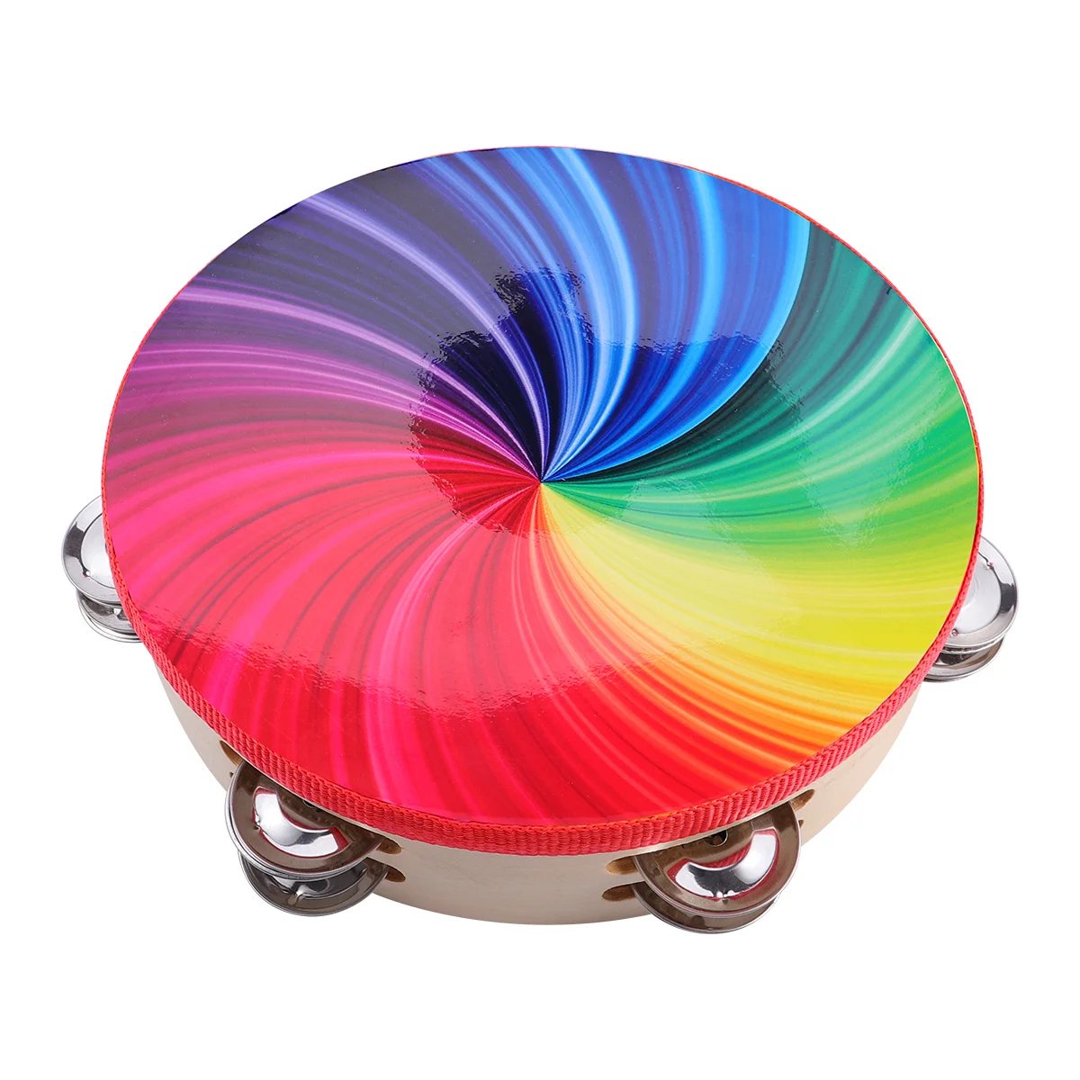 

- - - 8 Inch Double Row Drum - Kids Wooden Percussion Instruments