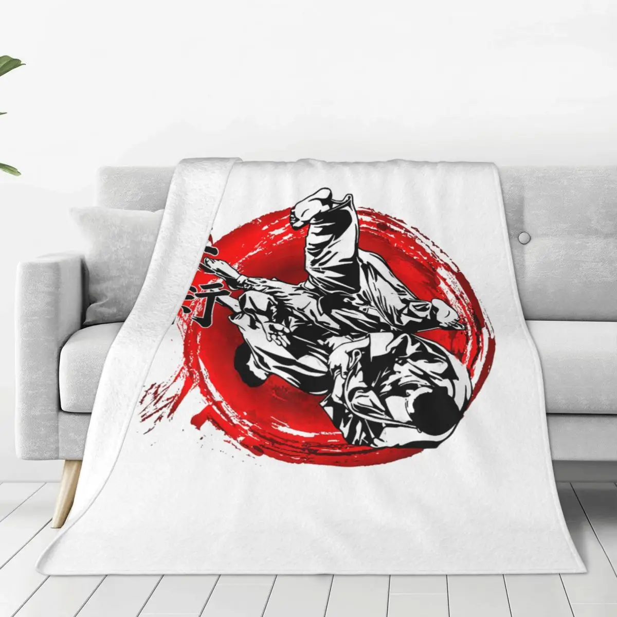 

Фланелевое Одеяло JuJitsu, потрясающее теплое покрывало для украшения крышек