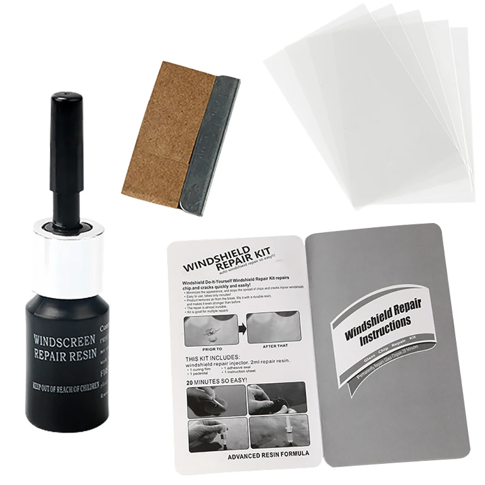 

Наборы для ремонта лобового стекла автомобиля, 4 шт./компл., отверждающий клей для восстановления нано-стекол, наполнители для стекол, уход з...