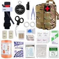 166pcs outdoor camping emergency equipment wild supplies survival tool set multi functional first aid kit tactical bag