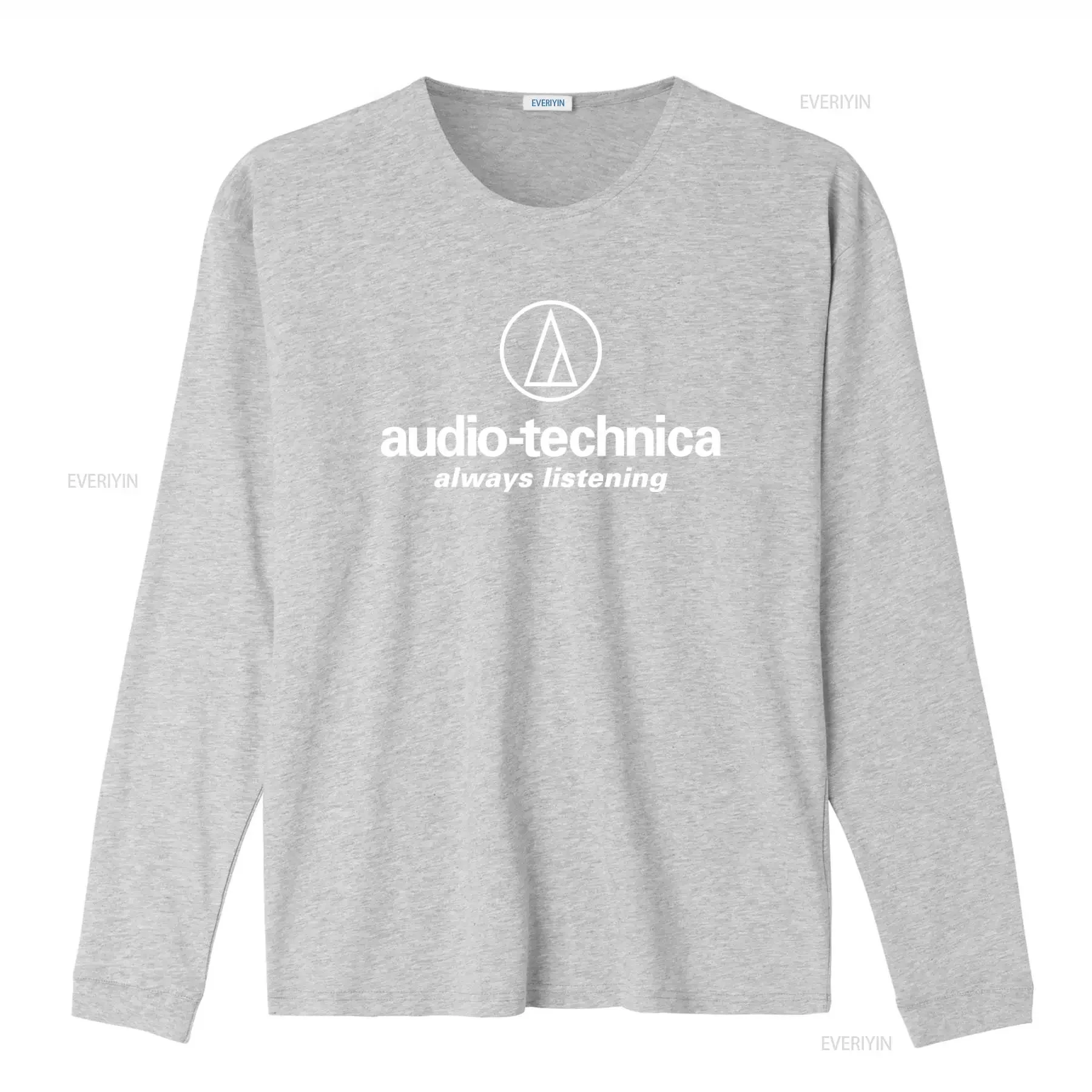 Фото Футболка с логотипом Audio Technica, дизайн «Always Listening», черный цвет, премиум-качество, идеально подходит для аудиофилов, винтажная, с эффектом потертости. №4