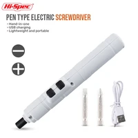 Hi-Spec Cordless USB Rechargeable Electric Screwdriver Pen Type 3 6v Screw Driver With Bits Phone Watch Repairing Hand Tool