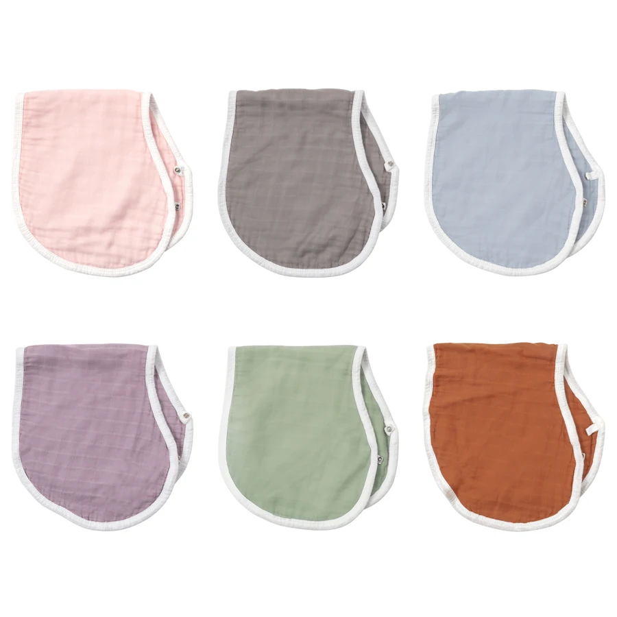 

New Color Muslin 70% Bamboo 30%Cotton Baby Bib Soft Baby Drool Bibs Feeding Comfortable Drooling and Teething Saliva Towel