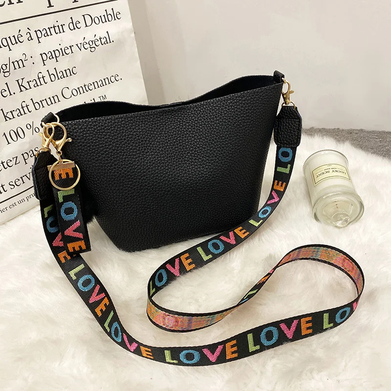 

Fashion Simple Shoulder Bag Casual Lychee Pattern Crossbody Bags for Women Ladies Designer Handbags Ladies Messenger Bags