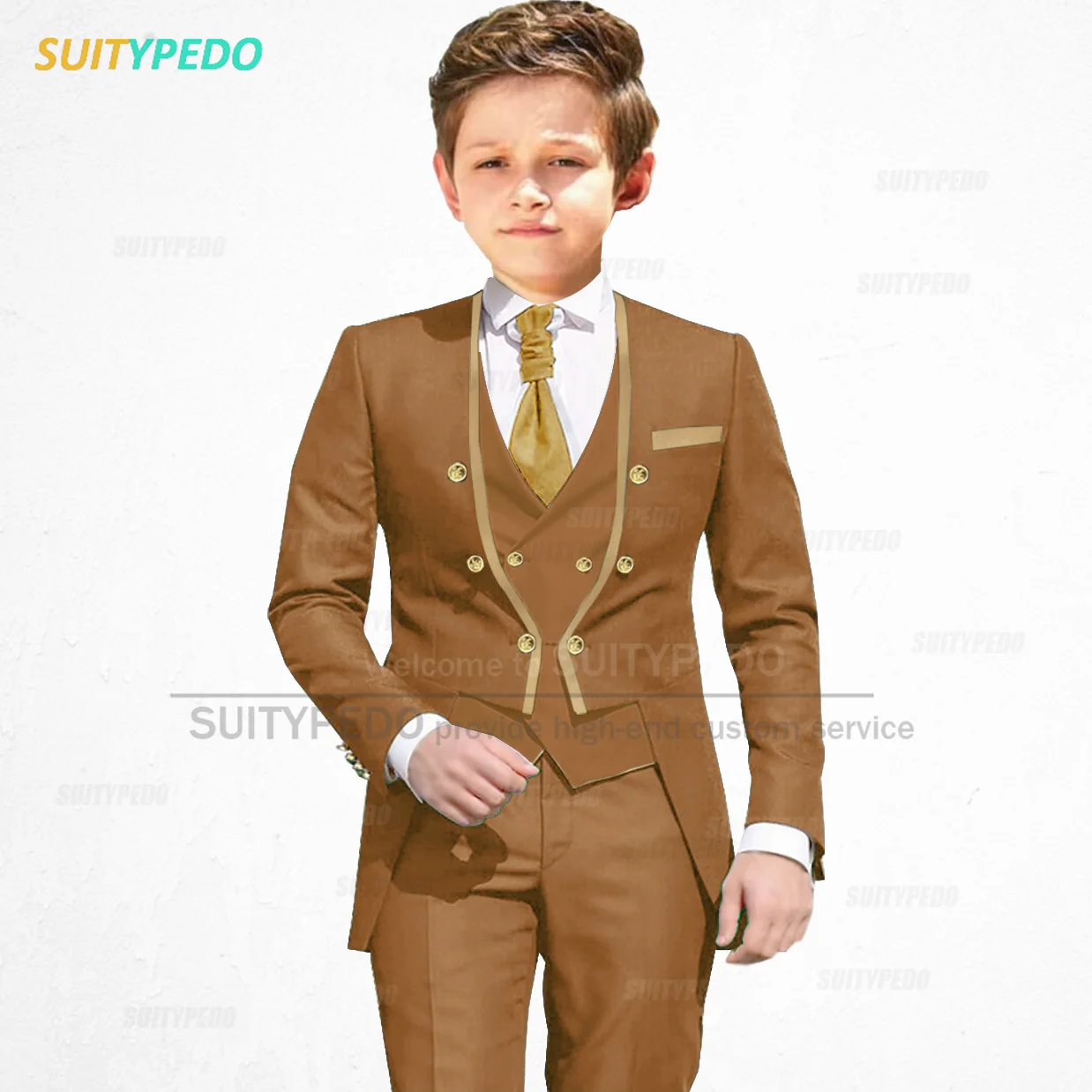 Классические ярко-синие костюмы для мальчиков школьные индивидуальный