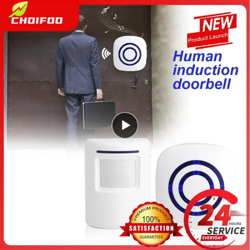 

2/3PCS Eu Plug Wireless Doorbell 70 Meters Doorbell No Battery Waterproof Home Wireless Doorbell Split Type For Restaurants