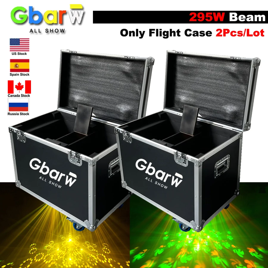 

No Tax New Professional Only Flight Case 295W Beam Moving Head Light With Focus Frost and Rainbow Lens Effect Strong Beam Spot
