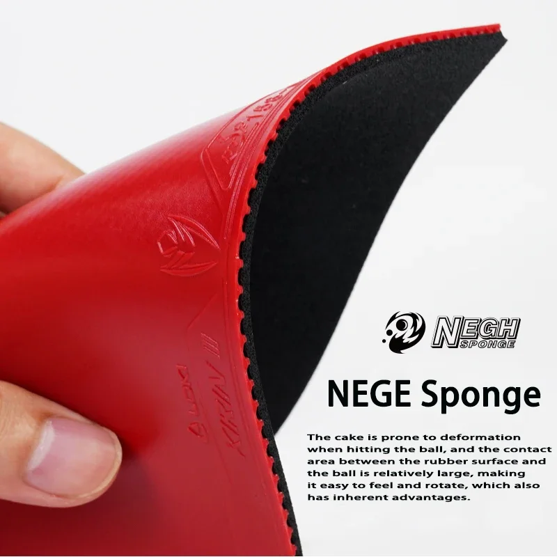 Резиновый не липкий лист для настольного тенниса LOKI KIRIN K3 с предварительно