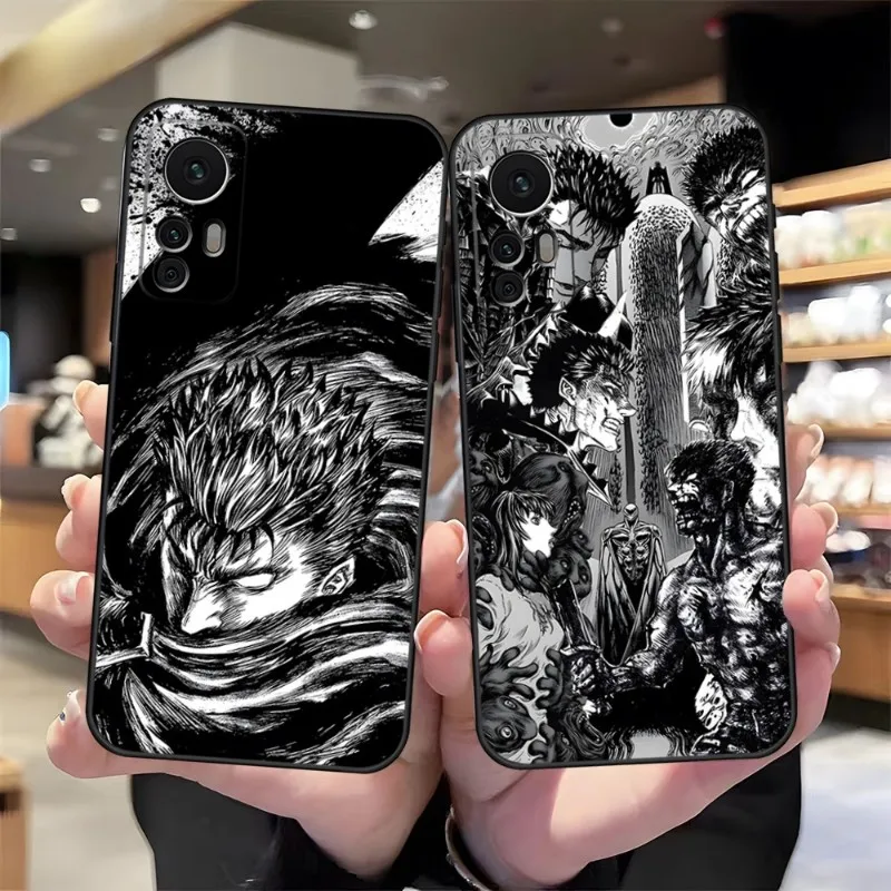 

Anime Berserk Guts Phone Case Luxury Design For Redmi 9 9A 7A 10 8A 10A 8 Note 11 10S 7 11S Plus POCO X3 Pro Covers