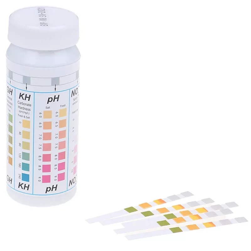 

50 Strips 5 in 1 Swimming Pool Spa Water Test Strips Nitrate Nitrite PH Hardness
