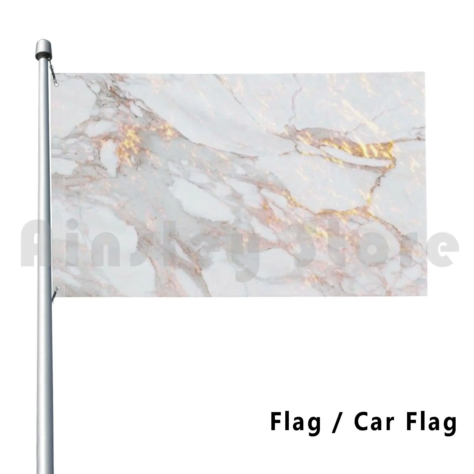 Золотой мраморный флаг Автомобильный смешной золотой Мрамор Tumblr красивый в