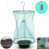 24x33cm foldable fly trap reusable bug insect pest net catcher cage flying catcher for indoor and outdoor garden hanging bags