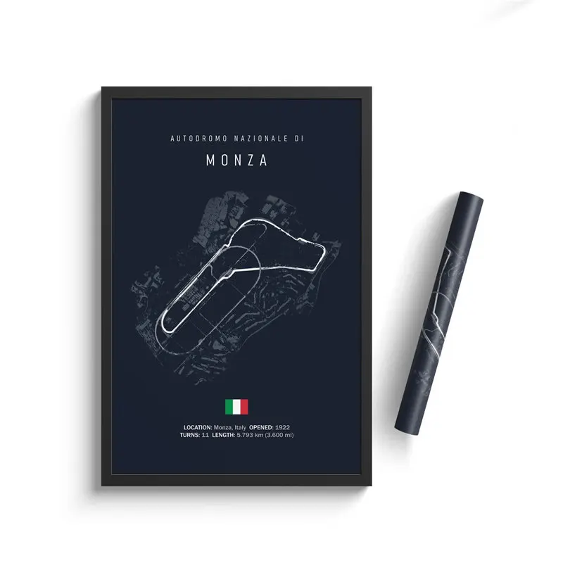 

F1 Imola Monaco Track Circuit картина на холсте HALFLEMART