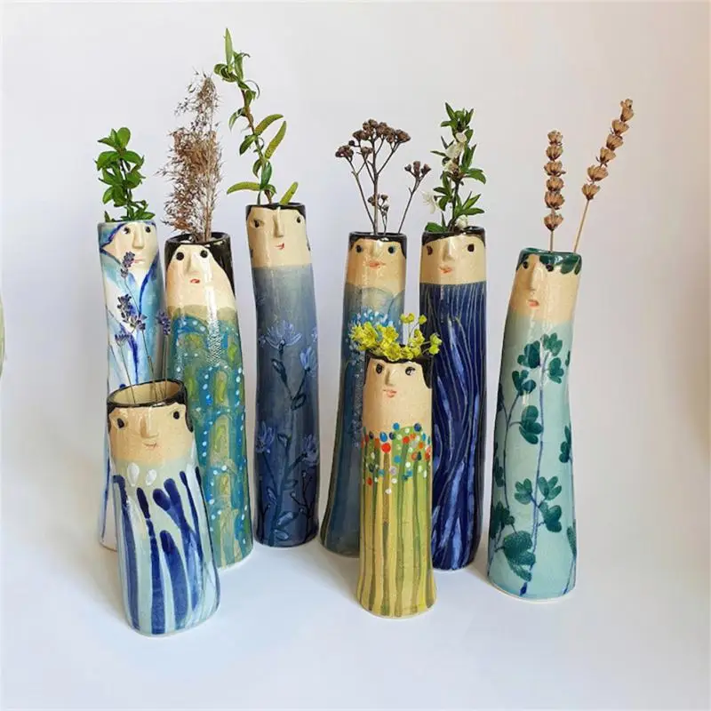

Modern Flower Pot Furnishings Resin Crafts Vase Handmade Dry Plastic Home Furnishings For Flower Arrangements Home Decor Resin