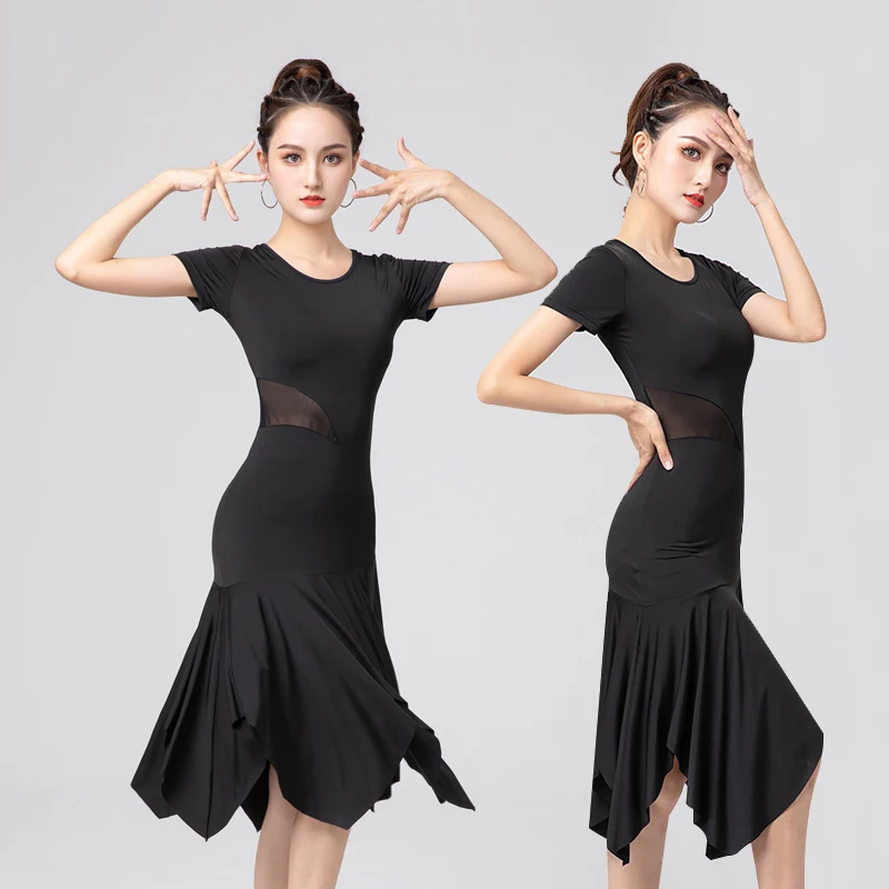 

Summer Latin Dance Dress Adult Women ChaCha Practice Dancewear Samba Rumba Performance Clothes Tango Salsa Dance Costume YS3372