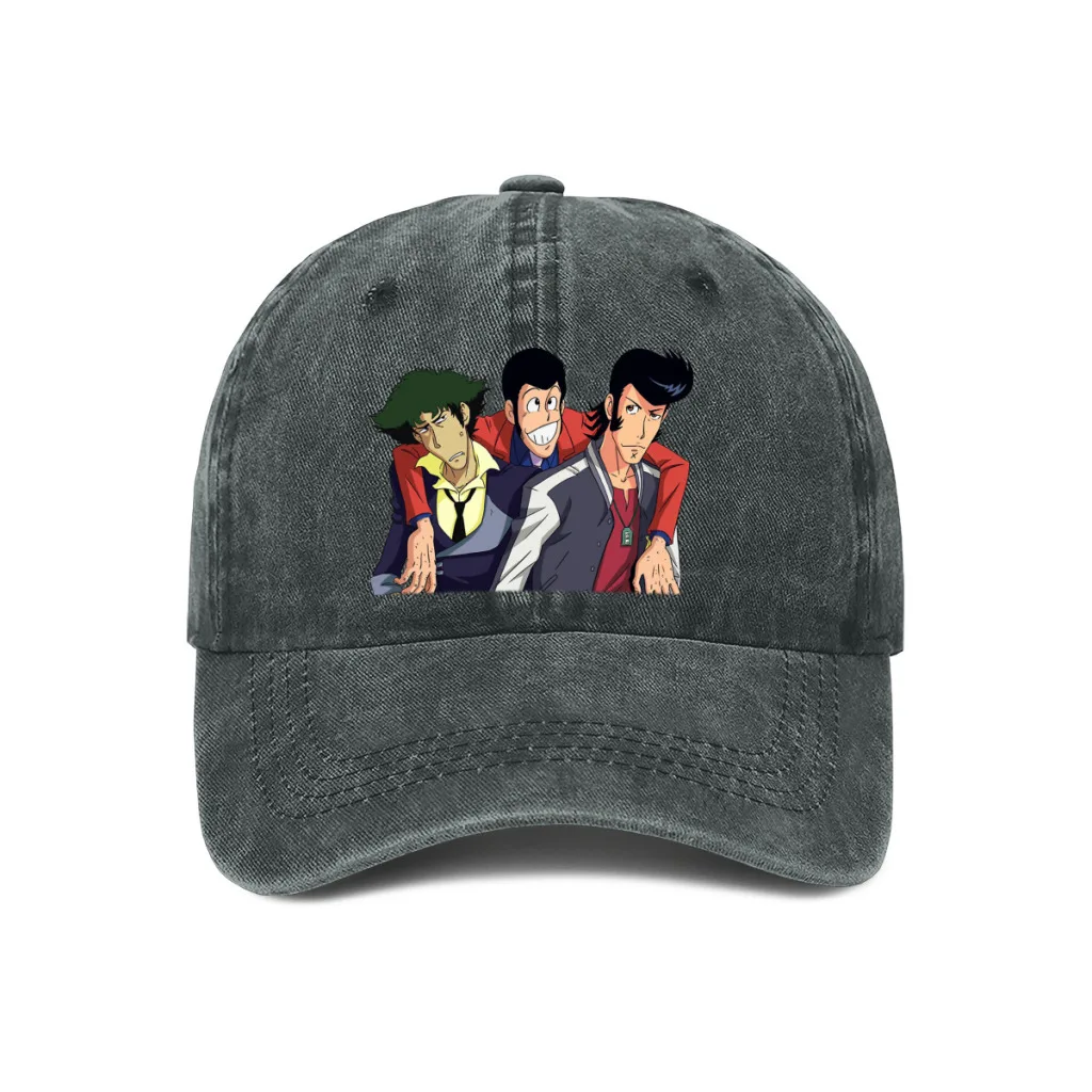 

Lupine's Comrades Baseball Caps Peaked Cap Lupin the Third TV Series Sun Shade Hats for Men Women