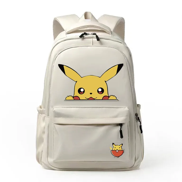 

Pokemon Pikachu School Backpack Children School Bags Daypack Kids Adolescent Bags Kawaii Waterproof Large Capacity Backpack