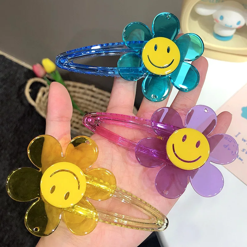 

2Pcs Sunflower Candy Color BB Alligator Clip Hairpins For Women Hair Clips Hair Accessories Hairpin Hairgirps Barrette