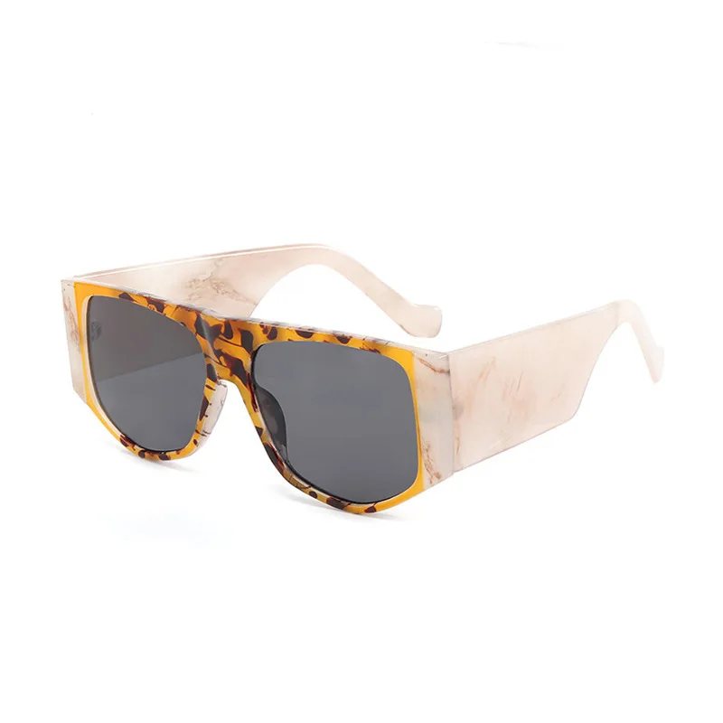 

Colored Drawing Oversized Sunglasses Square Vintage Womens Shades Summer