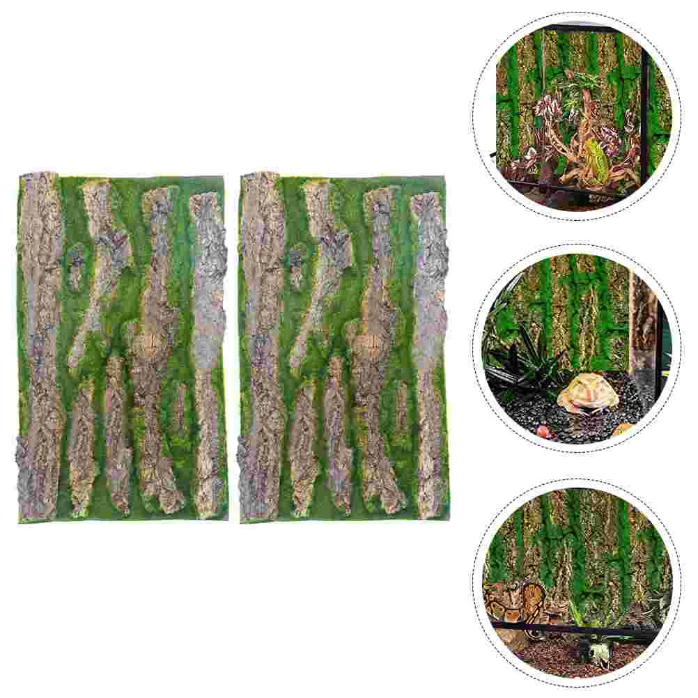 

Background Reptile Cork Tank Backdrop Terrarium Bark Tile Habitataquarium Wall Board Decor Snake Gecko Backgrounds 3D Reptiles