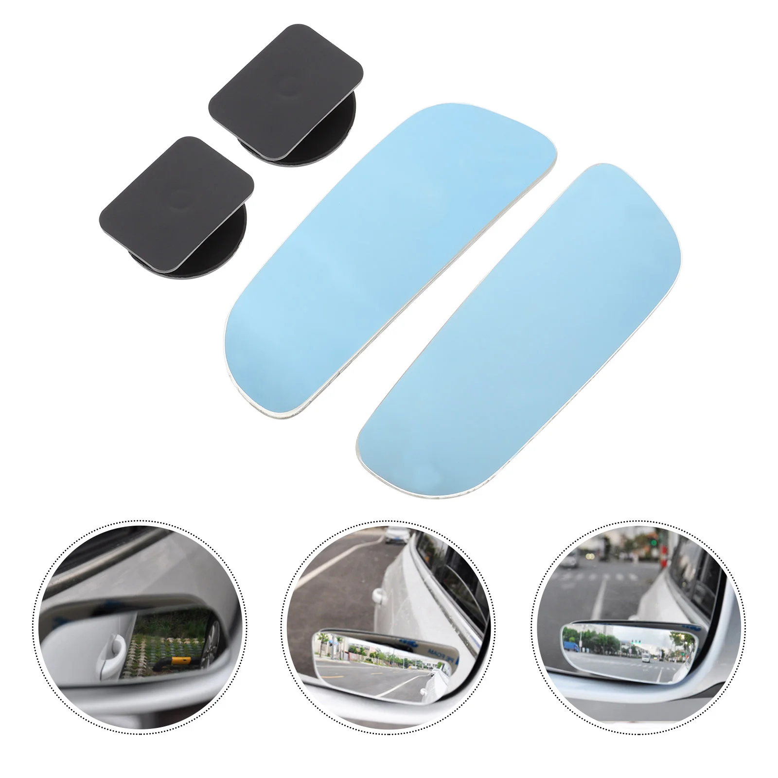 

1 Pair Car Rearview Mirrors Practical Reversing Frameless Rearview Mirror