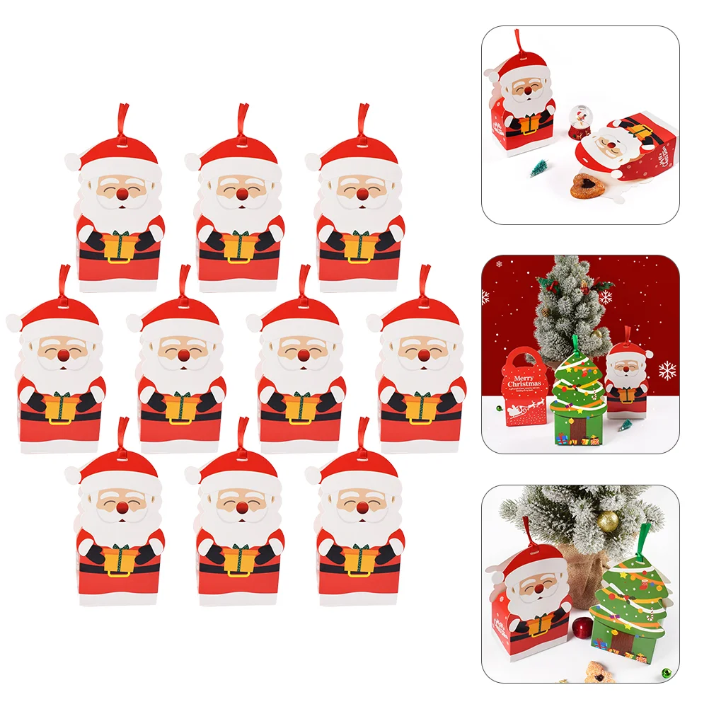 

Fudge Snack Box Xmas Party Favors Christmas Gifts Wrapping Box Christmas Candy Treat Boxes with Ribbons Xmas Gift Boxes