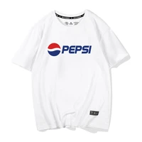 pepsi cola 2022 new trend all match comfortable cotton all match casual loose student couple t shirt