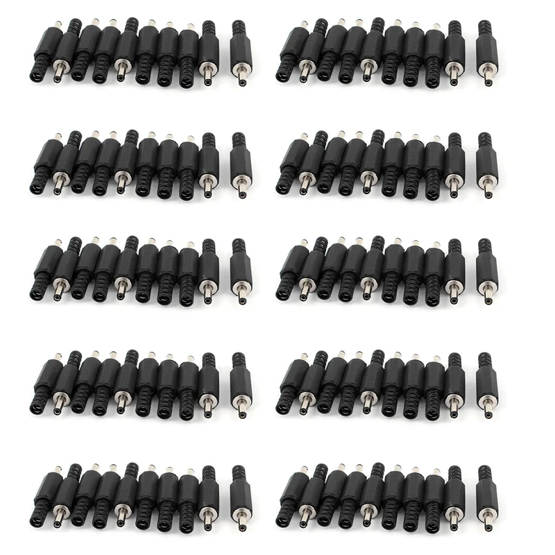 

New Spare Parts 3.5Mm X 1.35Mm DC Power Male Plug Jack Connector 100Pcs