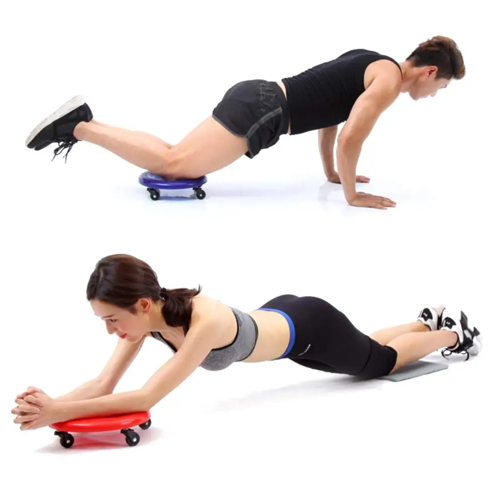 

Abdominal disc pulley fitness four-wheel male and female roller abdominal muscle wheel auxiliary exercise