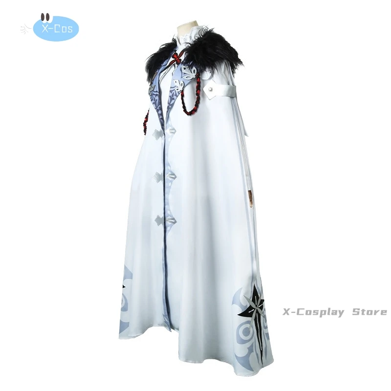 Genshin Impact Tartaglia Косплей Костюм Униформа Парик Аниме Костюмы на Хэллоуин Игра Fatui