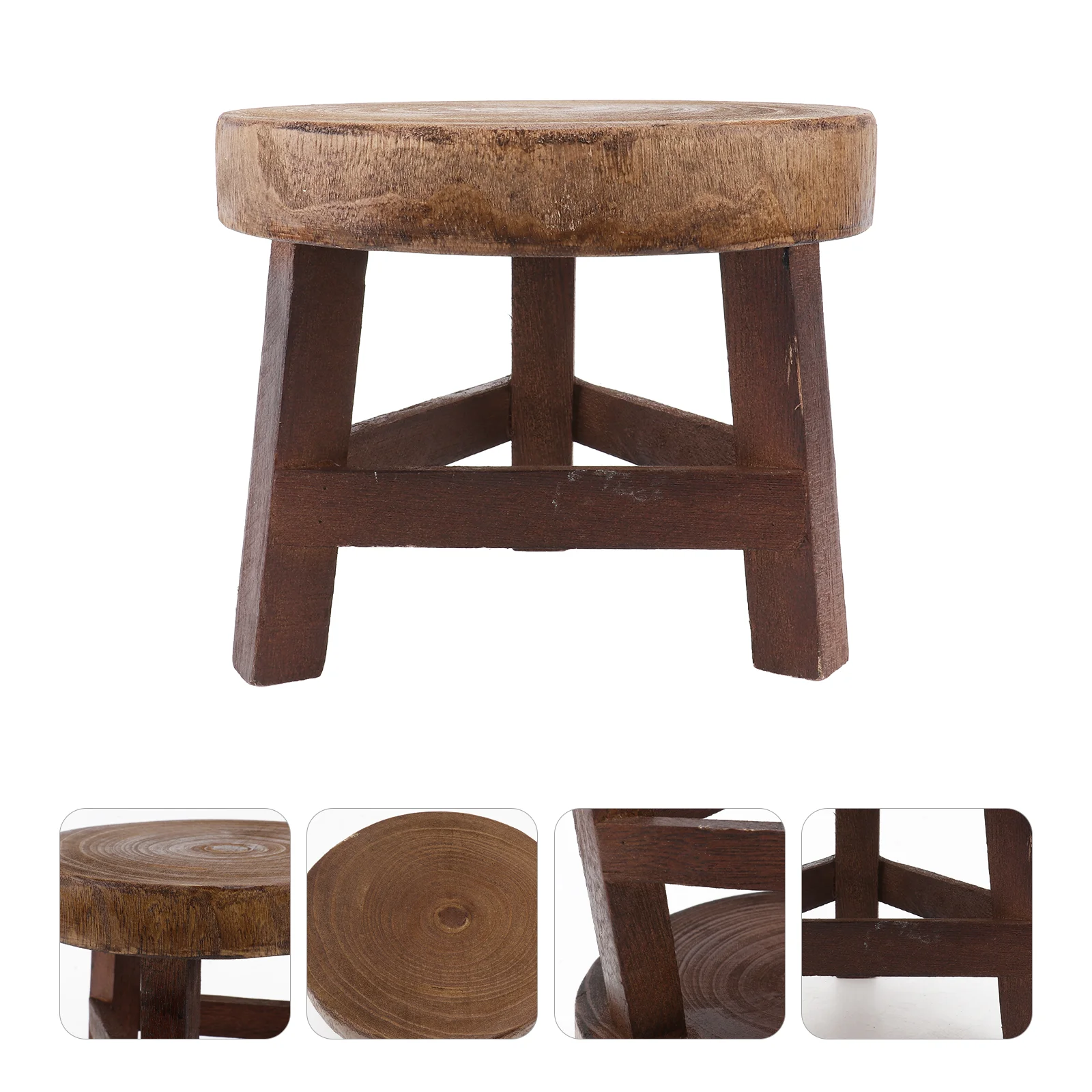 

Stand Wood Pot Flower Wooden Holder Rack Indoor Planter Outdoor Stands Potted Display Stool Modern Short Pedestal Riser Iron