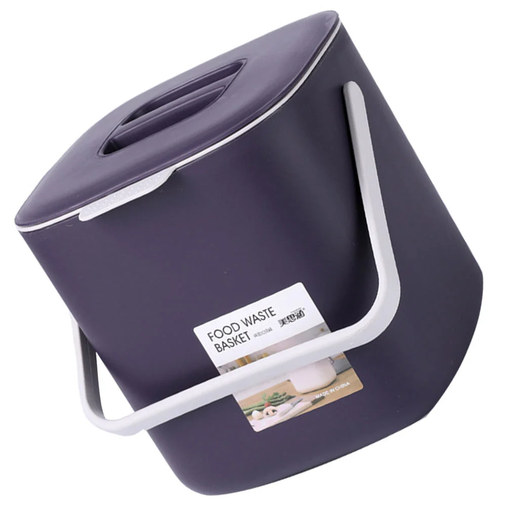 

Trash Can Garbage Bin Car Container Bathroom Basket Waste Kitchen Bucket Drain Wastebasket Home Mini Travel Portable Handle