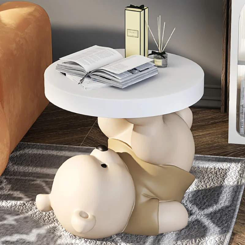 

Домашний декор Vitality фигурки медведя кофейный столик для гостиной, декоративный креативный мультяшный боковой столик с животными, прикроватный шкаф