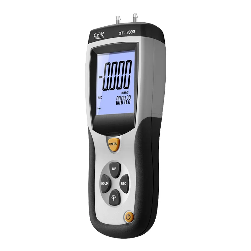 DT-8890 Handhold Differential Pressure Gauge Professional High Precision Barometer USB Digital Recording Analysis