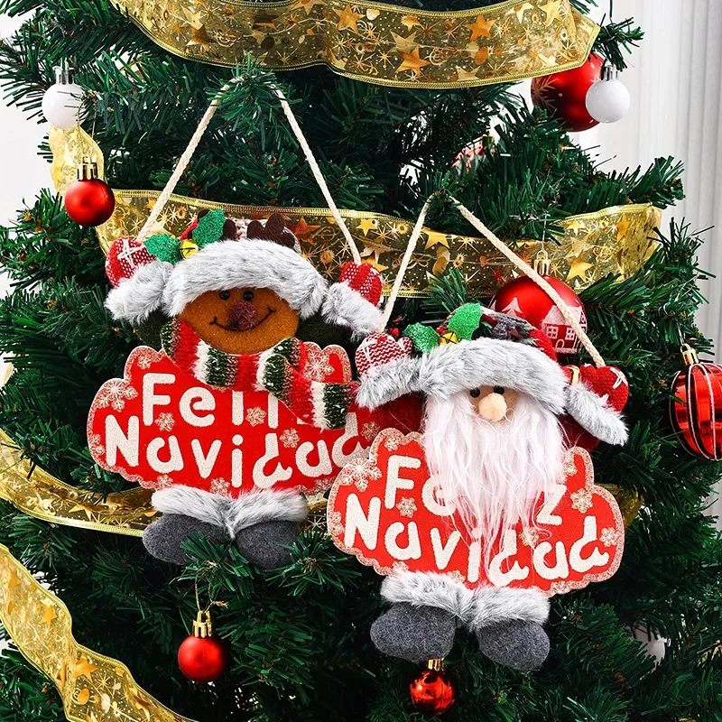 Рождественское украшение маленький кулон с Санта-Клаусом снеговиком оленем