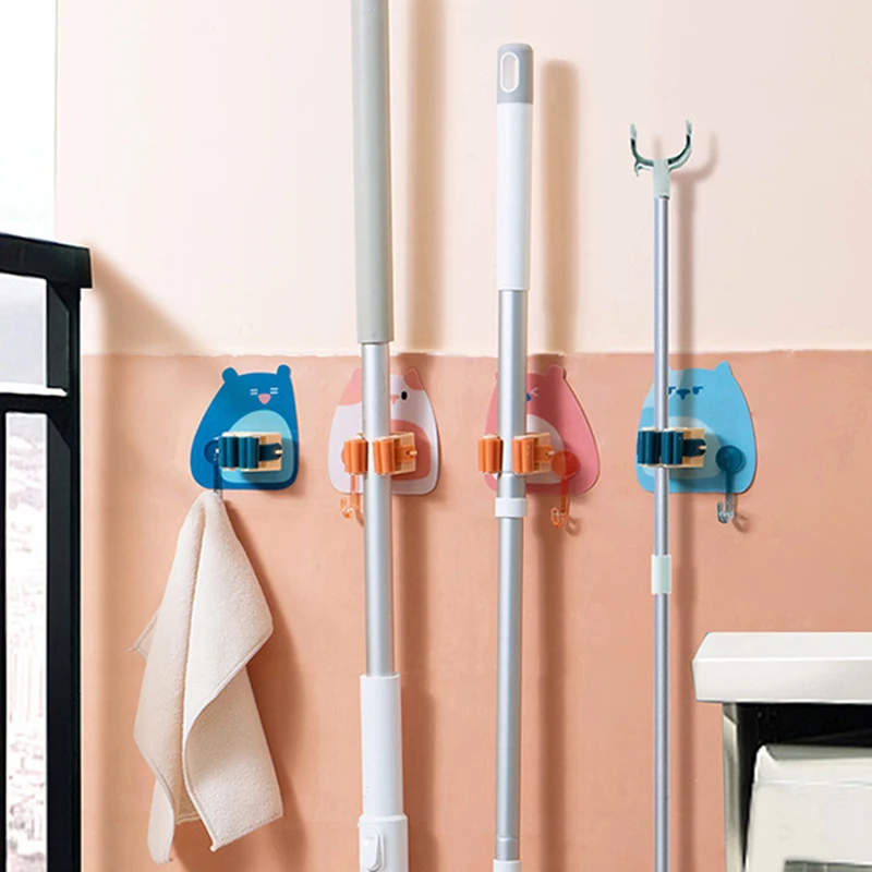 

1 шт., стеллаж для швабры, без пробивки