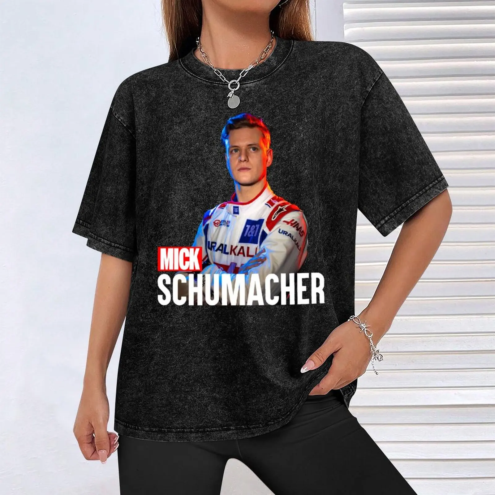 Футболка Mick Schumacher кавайная одежда футболка для мужчин