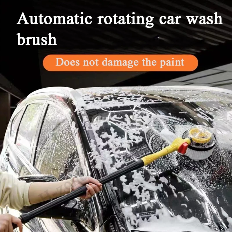 

1 комплект щеток для мытья автомобиля, вращающаяся щетка с распылителем из пены, портативный инструмент для мытья автомобиля, Швабра, шениль...